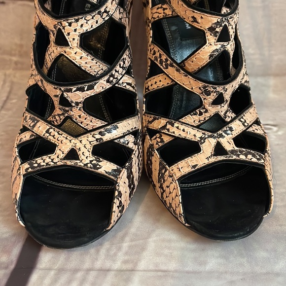 Derek Lam Snake Print Caged heels size 7 - Picture 11 of 16